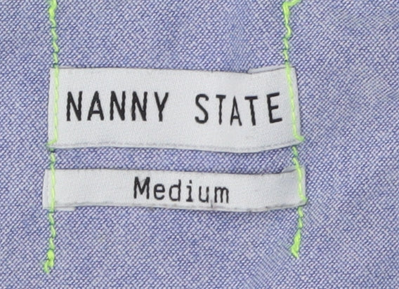 Nanny State Grey Hooded Cardigan M Unisex Adults