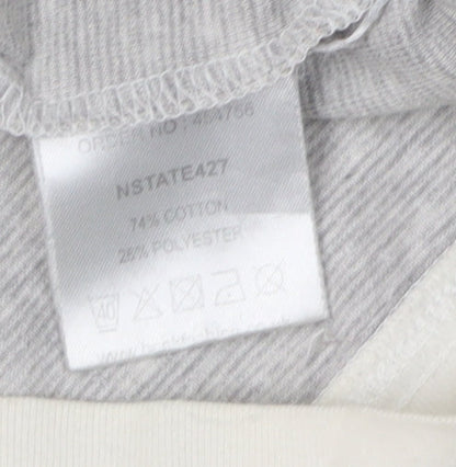 Nanny State Grey Hooded Cardigan M Unisex Adults