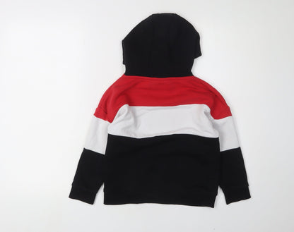 NBA Boys Black Red White Pullover Hoodie 5-6 Years