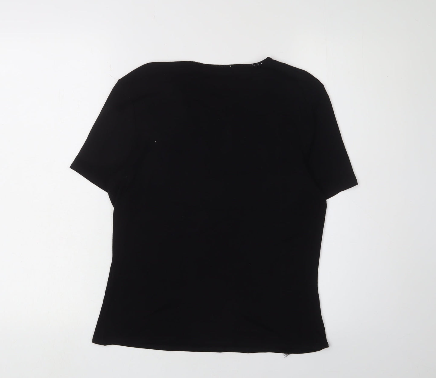 Fenn Wright Manson Women's Black Short Sleeve Top L