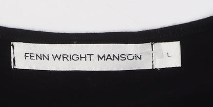 Fenn Wright Manson Women's Black Short Sleeve Top L
