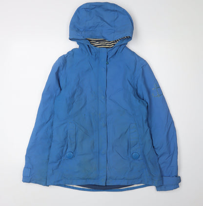 Womens UK Size 8 Seasalt Cornwall Blue Rain Coat