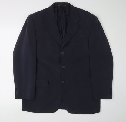 Mens UK Size 40 Marks and Spencer Regular Blue Suit Jacket