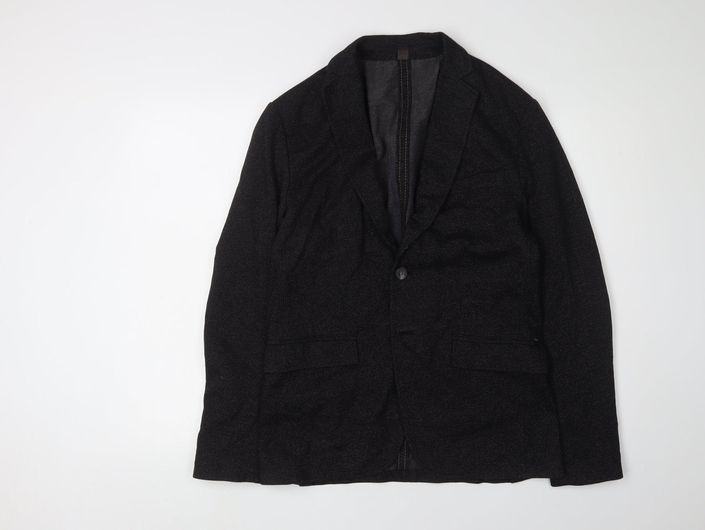 Mens UK Size 36 Zara Regular Black Suit Jacket