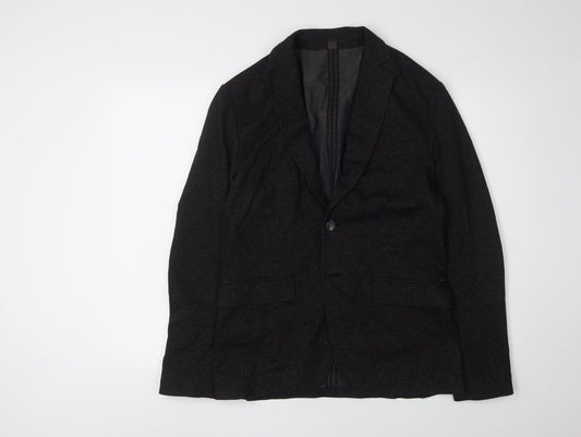 Mens UK Size 36 Zara Regular Black Suit Jacket