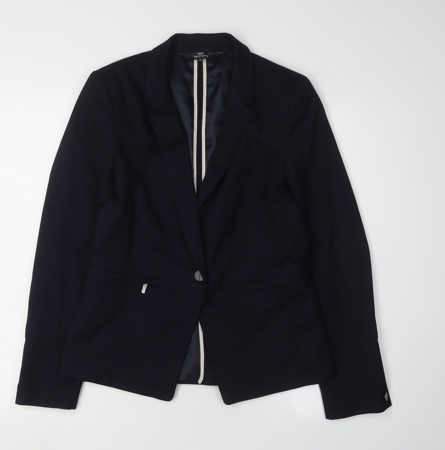 Next Women's Black Suit Jacket UK 10 Regular Fit