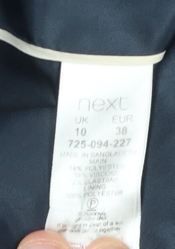 Next Women's Black Suit Jacket UK 10 Regular Fit