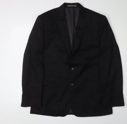 Mens UK Size 42 Marks and Spencer Regular Black Suit Jacket