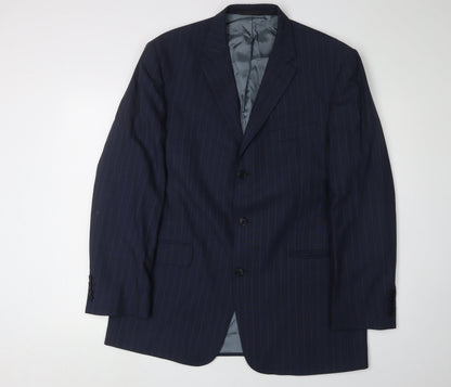 Mens UK Size 42 Marks and Spencer Regular Blue Suit Jacket