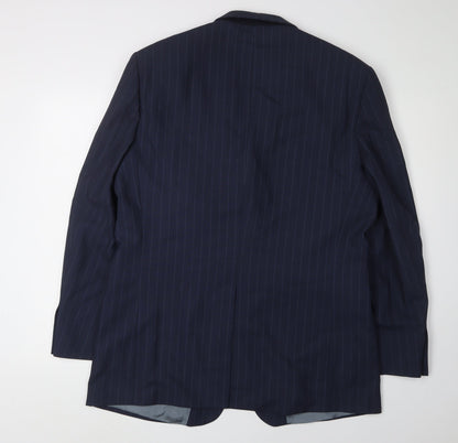 Mens UK Size 42 Marks and Spencer Regular Blue Suit Jacket