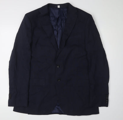 Mens UK Size 40 Marks and Spencer Regular Blue Suit Jacket