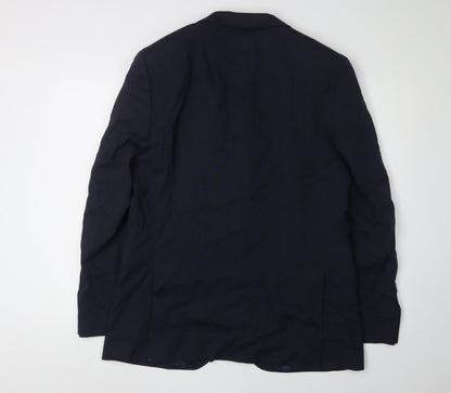 Mens UK Size 40 Marks and Spencer Regular Blue Suit Jacket