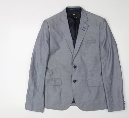 Mens UK Size 36 H&M Regular Grey Suit Jacket