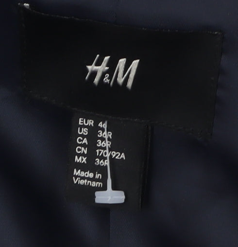 Mens UK Size 36 H&M Regular Grey Suit Jacket