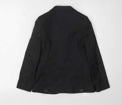 Marks and Spencer Boys Black Suit Jacket 7-8 Years