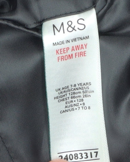 Marks and Spencer Boys Black Suit Jacket 7-8 Years