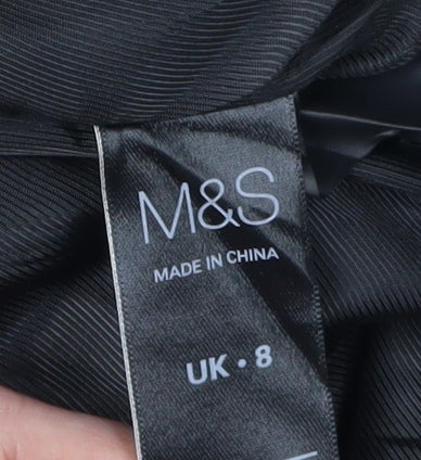 Womens UK Size 8 Marks and Spencer Black Basic Jacket