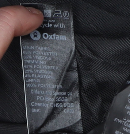 Womens UK Size 8 Marks and Spencer Black Basic Jacket