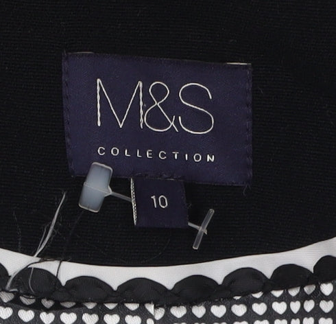 Marks and Spencer Women's Black Suit Jacket, Size 10