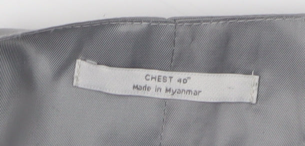 Mens UK Size 40 Marks and Spencer Regular Grey Suit Waistcoat