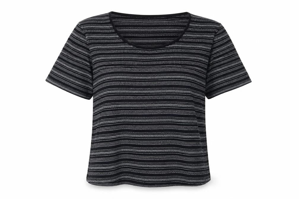 Womens UK Size L Country Casuals Black Basic T-Shirt