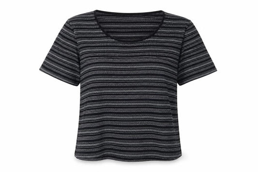 Womens UK Size L Country Casuals Black Basic T-Shirt