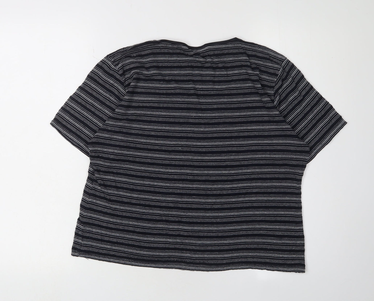 Womens UK Size L Country Casuals Black Basic T-Shirt