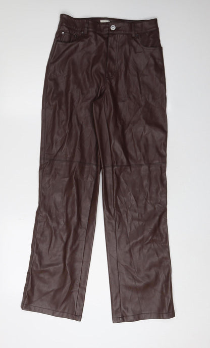 Pimkie Women's Brown Trousers Size 8 with Pockets