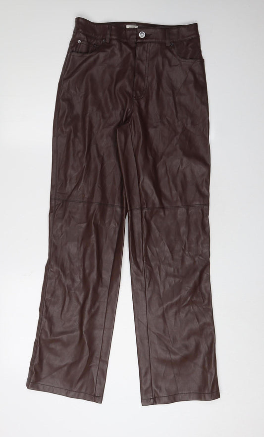 Pimkie Women's Brown Trousers Size 8 with Pockets