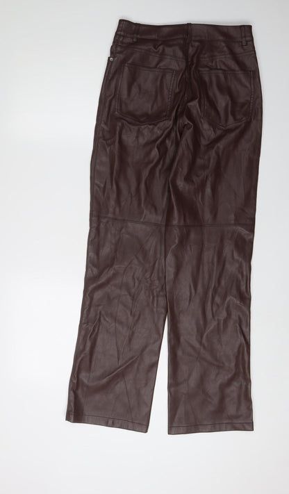 Pimkie Women's Brown Trousers Size 8 with Pockets
