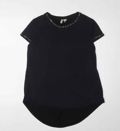 Womens UK Size 8 H&M Black  T-Shirt