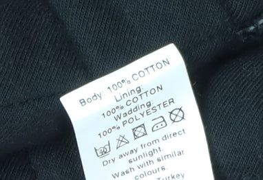 Mens UK Size L River Island Black Cardigan Sweatshirt