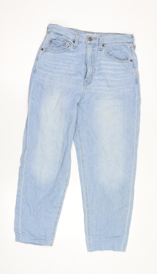 Levi's Women Blue Tapered High Rise Jeans Size 27
