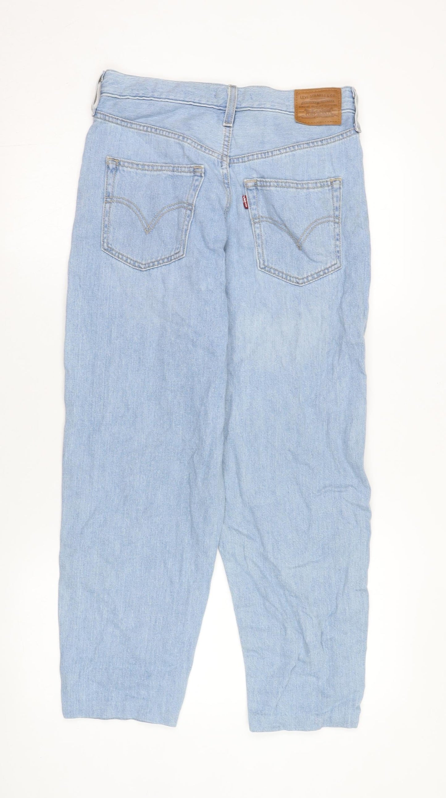 Levi's Women Blue Tapered High Rise Jeans Size 27