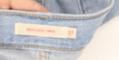 Levi's Women Blue Tapered High Rise Jeans Size 27