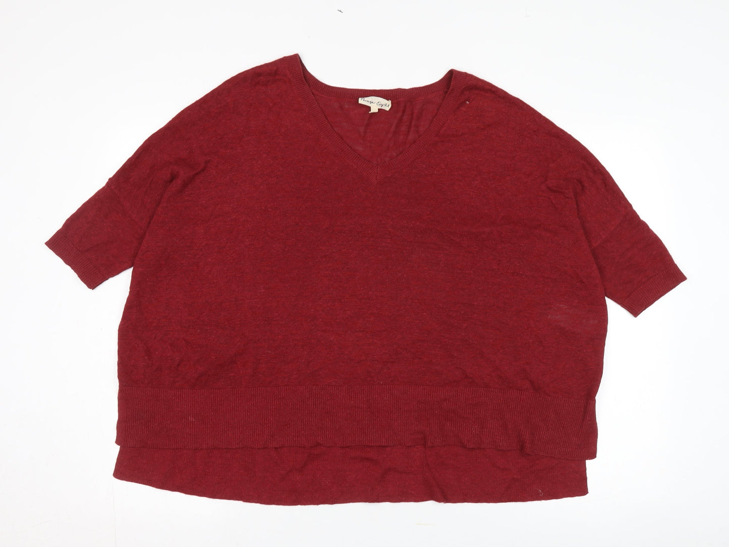 Womens UK Size S Phase Eight Red Pullover Jumper