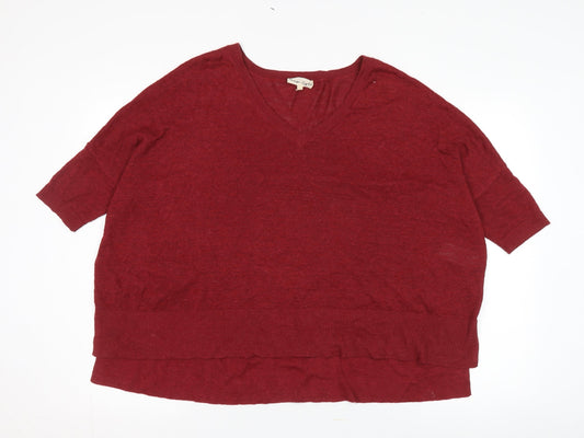 Womens UK Size S Phase Eight Red Pullover Jumper