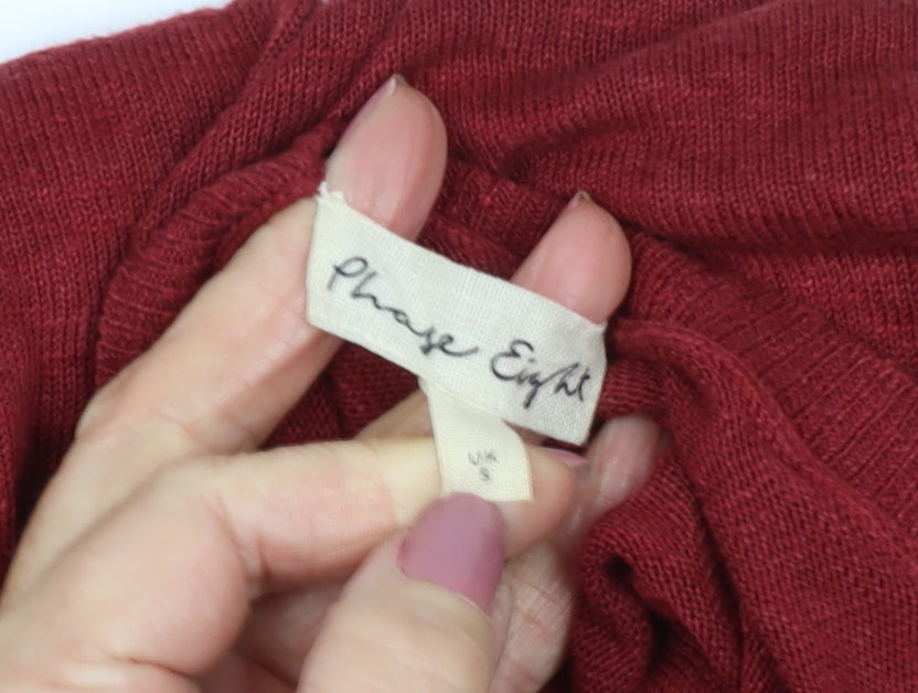 Womens UK Size S Phase Eight Red Pullover Jumper
