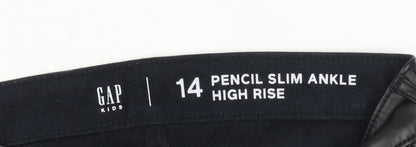 Gap Teens Black Slim Ankle Trousers, Size 14