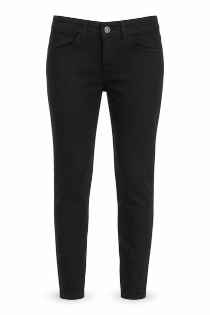 Womens UK Size 4 United Colors of Benetton Slim Fit Jegging Black Trousers