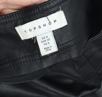 Womens UK Size 4 Topshop   Black Trousers