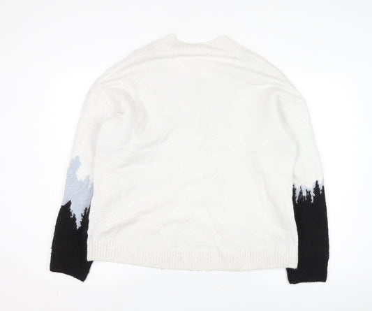 H&M Unisex Coca-Cola Graphic White Pullover S