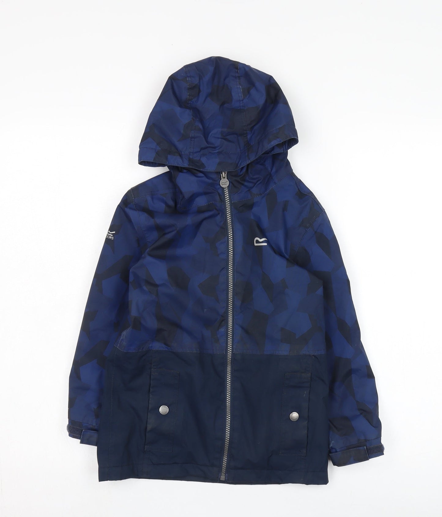 Regatta Boys Blue Parka Jacket 5 Years Hooded Waterproof