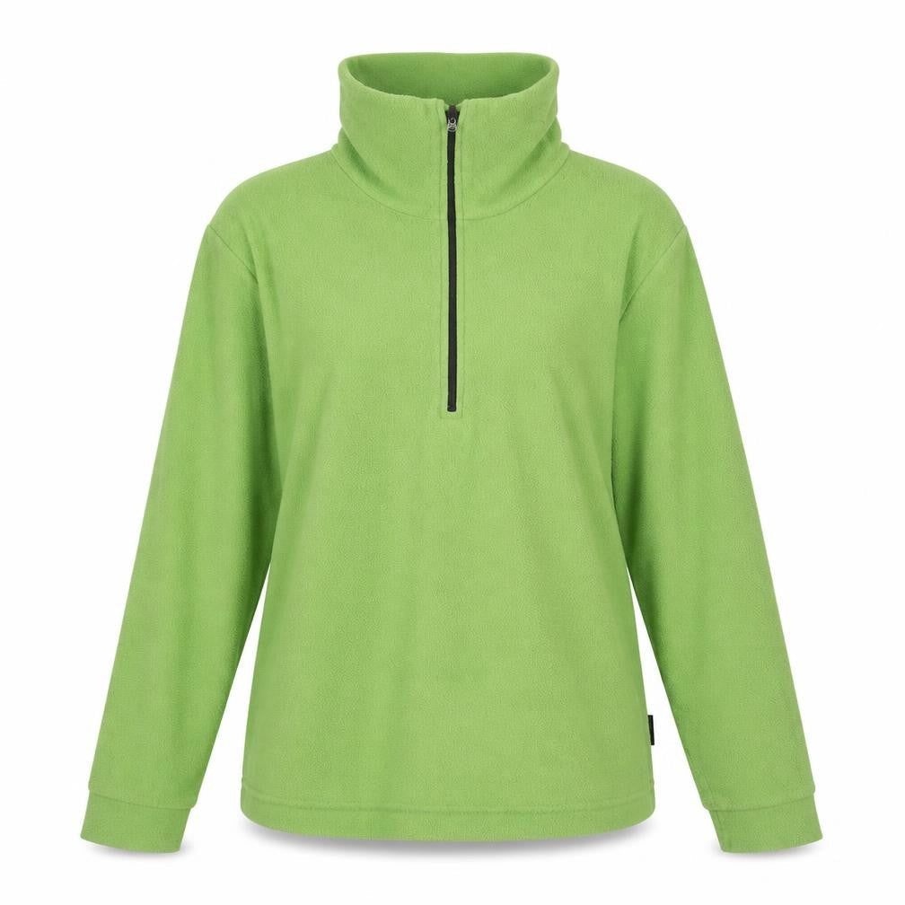 Front view of Ellesse Campagnolo Green unisex fleece pullover xs