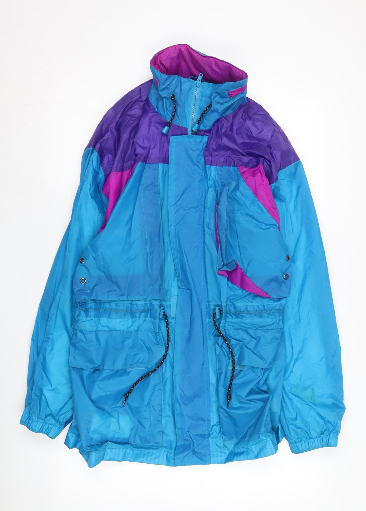 Pacino Unisex Blue Purple Windbreaker Jacket S