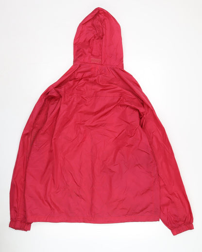 Quechua Women's Red Windbreaker Jacket Size 10