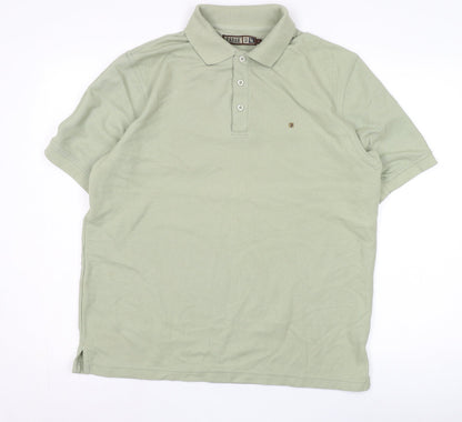 Farah Men's Green Polo Shirt Large Casual Wear