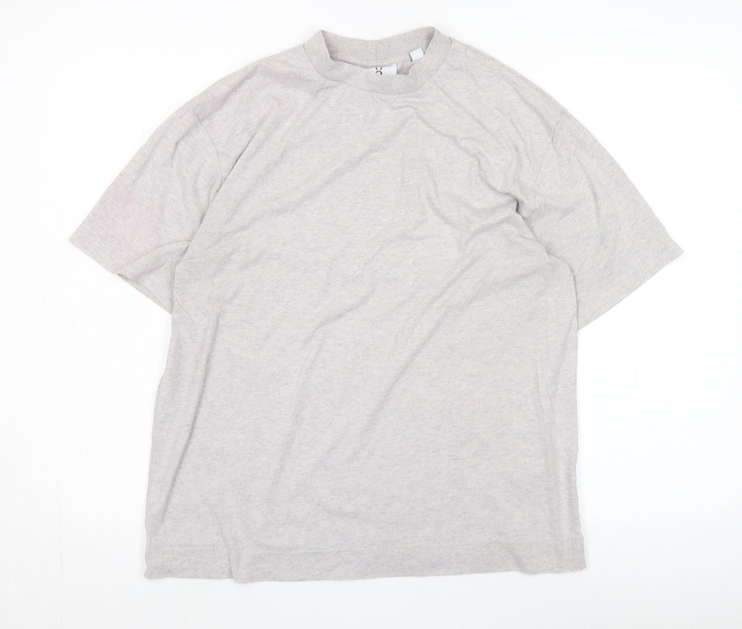 Unisex Adults UK Size S COLLUSION Grey Basic T-Shirt