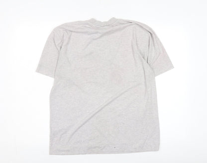 Unisex Adults UK Size S COLLUSION Grey Basic T-Shirt