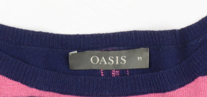 Womens UK Size M Oasis Multicoloured Pullover Jumper